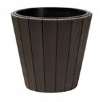 Casa si Gradina - Gradinarit si plante - Plante si ghivece - Ghivece si suporturi - Ghiveci decorativ de flori, rotund, maro, 40/54 L, 48.8x45.7 cm, Woode - Infinity.ro