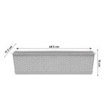 Casa si Gradina - Gradinarit si plante - Plante si ghivece - Ghivece si suporturi - Jardiniera decorativa, maro, 68.5x17.3x15 cm, Ratolla Case P - Infinity.ro