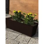 Casa si Gradina - Gradinarit si plante - Plante si ghivece - Ghivece si suporturi - Jardiniera decorativa, maro, 68.5x17.3x15 cm, Ratolla Case P - Infinity.ro