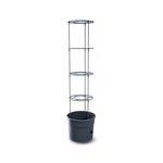 Casa si Gradina - Gradinarit si plante - Plante si ghivece - Ghivece si suporturi - Ghiveci decorativ pentru rosii, rotund, antracit, 39.2x31.5x153 cm, Tomato Grower - Infinity.ro