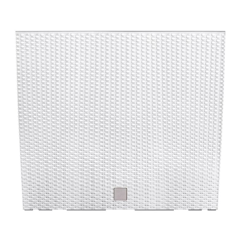 Casa si Gradina - Gradinarit si plante - Plante si ghivece - Ghivece si suporturi - Jardiniera decorativa, imitatie ratan, alb, 58x18x49.8 cm, Rato Case - Infinity.ro