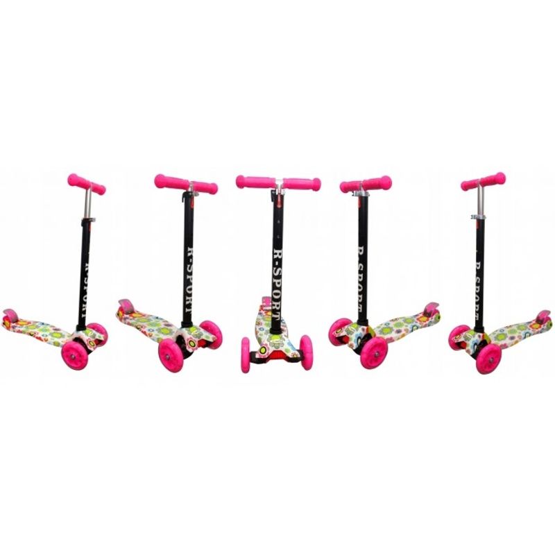 Sport si Outdoor - Role, trotinete si skateboard - Trotinete copii - Trotineta R-Sport H2 - Roz - Infinity.ro