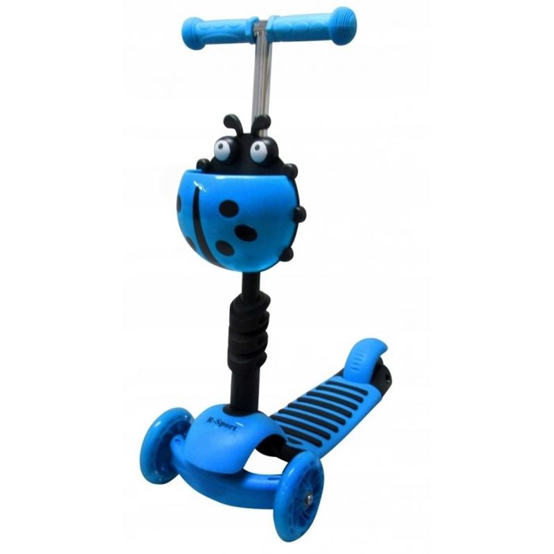 Sport si Outdoor - Role, trotinete si skateboard - Trotinete copii - Trotineta 5 in 1, roti cu LED, platforma antiderapanta, JR R-Sport - Albastru - Infinity.ro