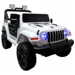 Jucarii, Copii si Bebe - Jucarii si jocuri - Jucarii de exterior - Masinute si vehicule pentru copii - Masinuta electrica cu telecomanda cu baterii si functie de balansare Jeep X10 TS-159 R-Sport - Alb - Infinity.ro