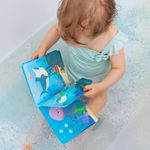 Jucarii, Copii si Bebe - Jucarii si jocuri - Jucarii bebelusi - Jucarii de baie - Carticica de baie plutitoare, 8 pagini colorate care isi schimba culoarea in contact cu apa, MyHappyBath Book - Infinity.ro