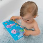 Jucarii, Copii si Bebe - Jucarii si jocuri - Jucarii bebelusi - Jucarii de baie - Carticica de baie plutitoare, 8 pagini colorate care isi schimba culoarea in contact cu apa, MyHappyBath Book - Infinity.ro