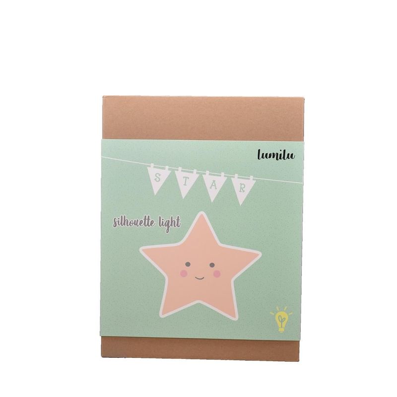 Casa si Gradina - Corpuri si surse de iluminat - Veioze si lampi - Lampi de veghe copii - Lampa de veghe de perete, cu led, lumina reglabila si oprire cronometrata, forma stea, Lumilu Silhouette Star - Infinity.ro