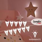 Casa si Gradina - Corpuri si surse de iluminat - Veioze si lampi - Lampi de veghe copii - Lampa de veghe de perete, cu led, lumina reglabila si oprire cronometrata, forma stea, Lumilu Silhouette Star - Infinity.ro