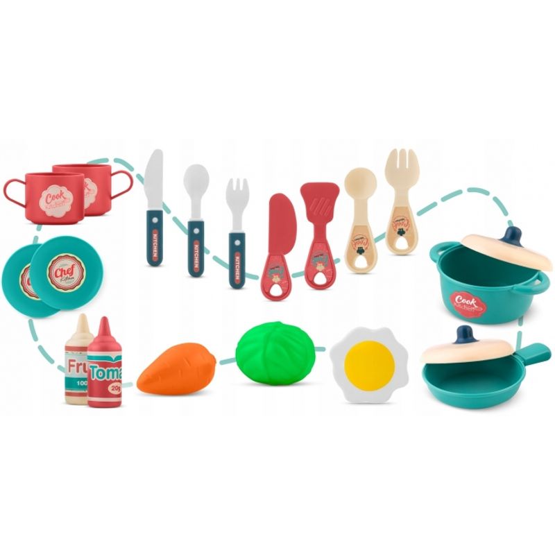 Jucarii, Copii si Bebe - Jucarii si jocuri - Jucarii de rol - Bucatarii copii - Bucatarie 3 in 1 cu accesorii incluse Ricokids 772900 - Roz - Infinity.ro
