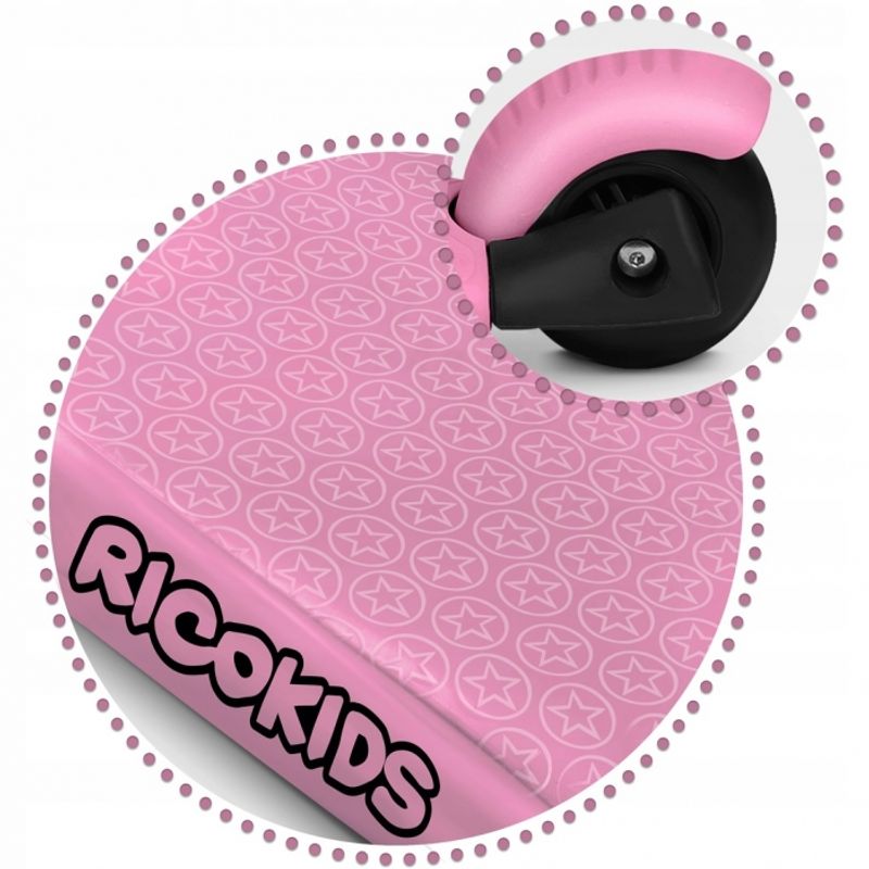 Sport si Outdoor - Role, trotinete si skateboard - Trotinete copii - Trotineta 3 in 1 cu roti cu LED Ricokids Todi 765400 - Roz - Infinity.ro