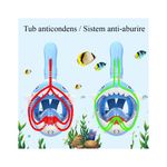 Jucarii, Copii si Bebe - Jucarii si jocuri - Jucarii de exterior - Jucarii pentru plaja si nisip - Masca snorkeling cu tub pentru copii model rechin, albastra - Infinity.ro