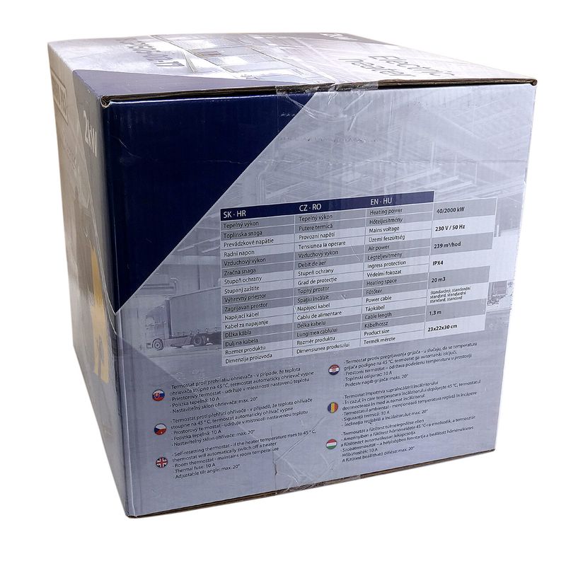 Electronice si Electrocasnice - Climatizare si sisteme de incalzire - Aparate incalzire aer - Aeroterme - Incalzitor electric cu maner, 2000 W - Infinity.ro