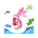 Jucarii, Copii si Bebe - Jucarii si jocuri - Jucarii de exterior - Colaci, ochelari si accesorii inot copii - Masca snorkeling cu tub pentru copii model rechin, roz - Infinity.ro