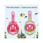 Jucarii, Copii si Bebe - Jucarii si jocuri - Jucarii de exterior - Colaci, ochelari si accesorii inot copii - Masca snorkeling cu tub pentru copii model rechin, roz - Infinity.ro