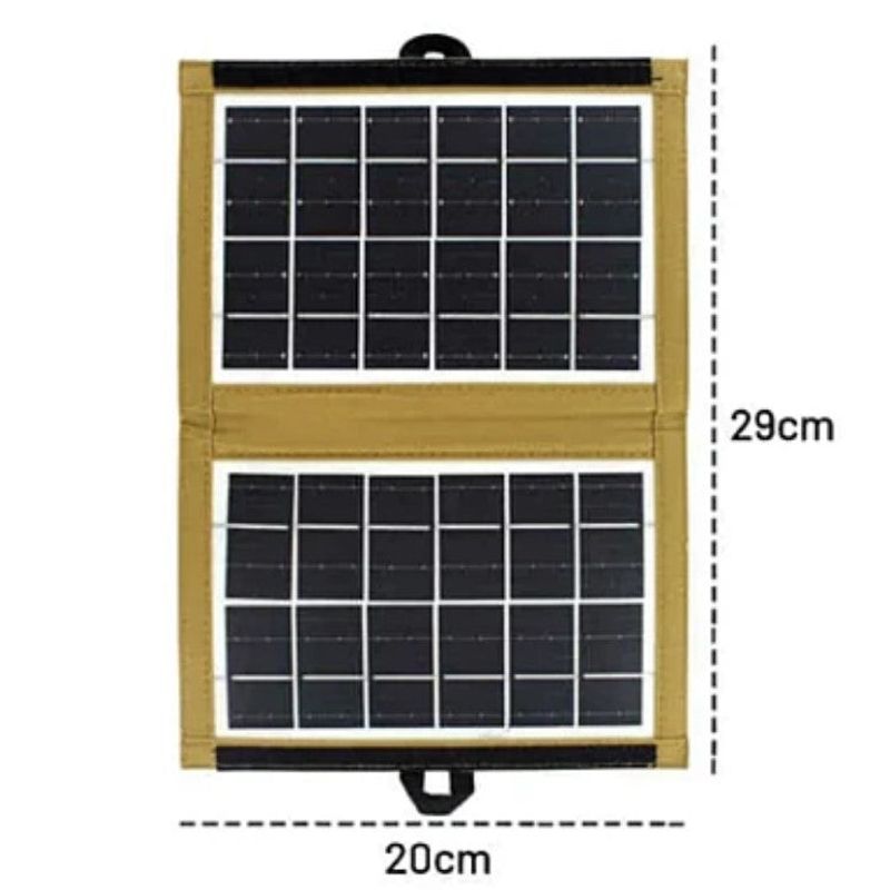 Casa si Gradina - Corpuri si surse de iluminat - Iluminat exterior - Lampi solare - Panou solar Portabil CCLAMP CL-670, Incarcare USB, 7.2W, pliabil - Infinity.ro