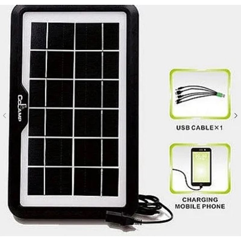 Casa si Gradina - Corpuri si surse de iluminat - Iluminat exterior - Lampi solare - Panou solar cu incarcare CCLAMP 680 8W - Infinity.ro