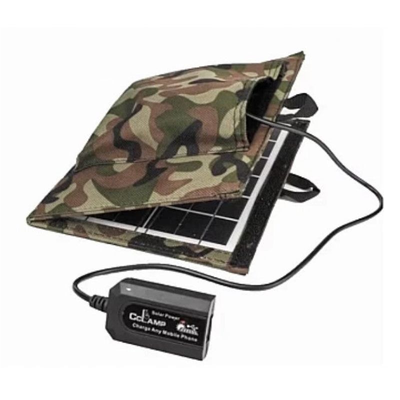 Casa si Gradina - Corpuri si surse de iluminat - Iluminat exterior - Lampi solare - Panou Solar Fotovoltaic Portabil CCLamp Tip Husa 7w USB - Infinity.ro