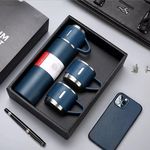 Casa si Gradina - Bucatarie si vesela - Accesorii bar - Termosuri si Cani termos - Set Termos cu 2 Cani din Otel Inoxidabil, Capacitate 500ml, Verde - Infinity.ro