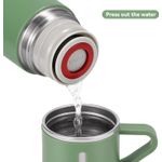 Casa si Gradina - Bucatarie si vesela - Accesorii bar - Termosuri si Cani termos - Termos din inox 500ml cu funtie de vidare, pereti dublii si plus 2 cani, cald si rece - Infinity.ro