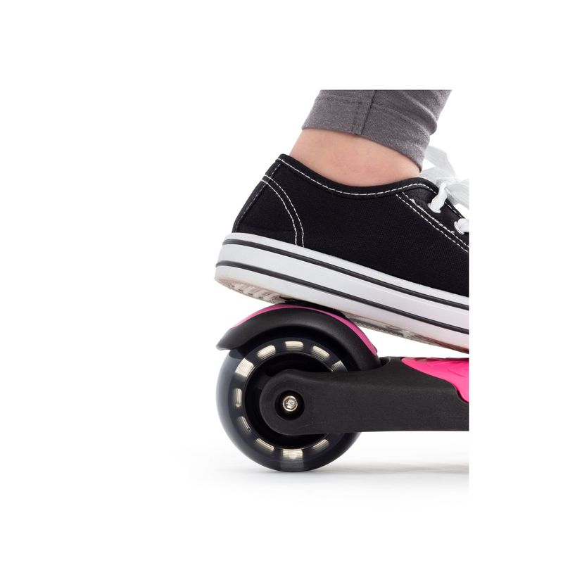 Sport si Outdoor - Role, trotinete si skateboard - Trotinete copii - Trotineta cu trei roti pentru copii, Iscoot Flash Led, Pink, FLASH - Infinity.ro