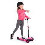Sport si Outdoor - Role, trotinete si skateboard - Trotinete copii - Trotineta cu trei roti pentru copii, Iscoot Flash Led, Pink, FLASH - Infinity.ro