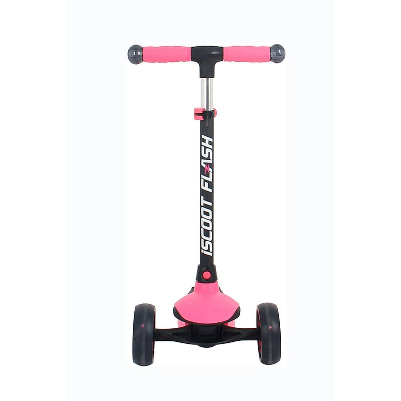 Sport si Outdoor - Role, trotinete si skateboard - Trotinete copii - Trotineta cu trei roti pentru copii, Iscoot Flash Led, Pink, FLASH - Infinity.ro