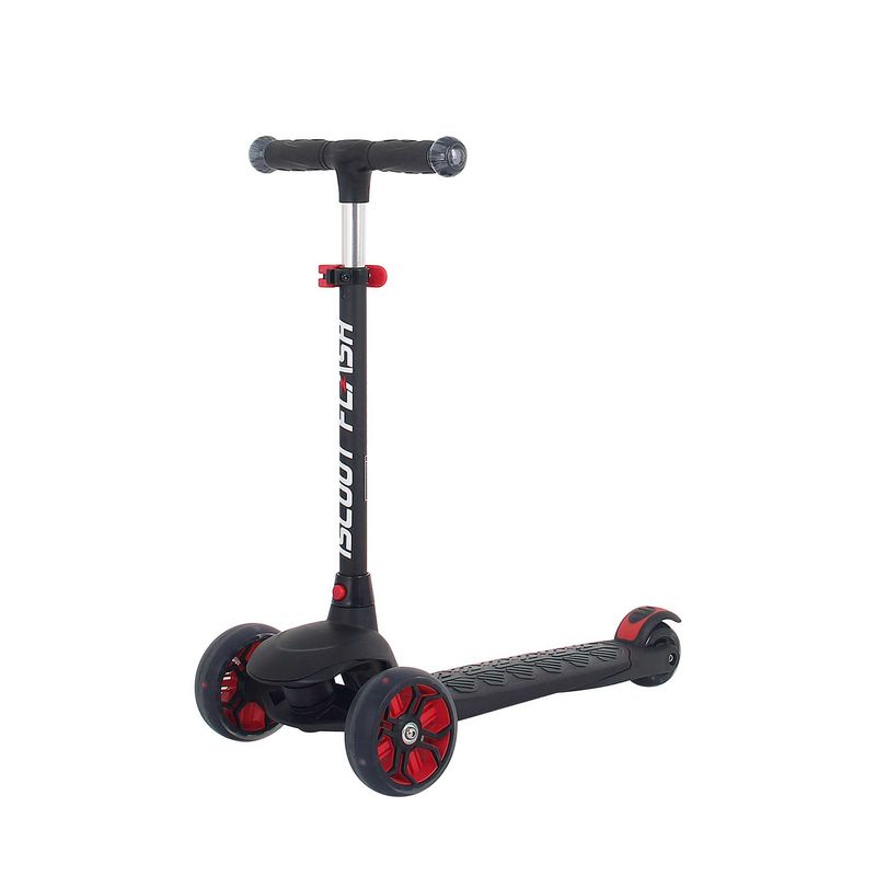 Sport si Outdoor - Role, trotinete si skateboard - Trotinete copii - Trotineta cu trei roti pentru copii, Iscoot Flash Led, Black, FLASH - Infinity.ro