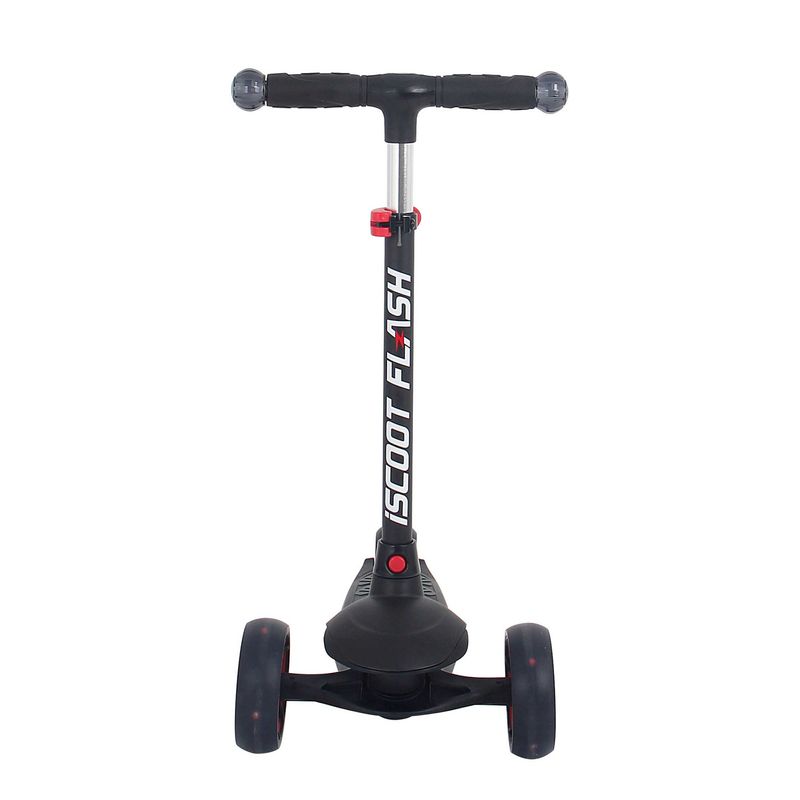 Sport si Outdoor - Role, trotinete si skateboard - Trotinete copii - Trotineta cu trei roti pentru copii, Iscoot Flash Led, Black, FLASH - Infinity.ro