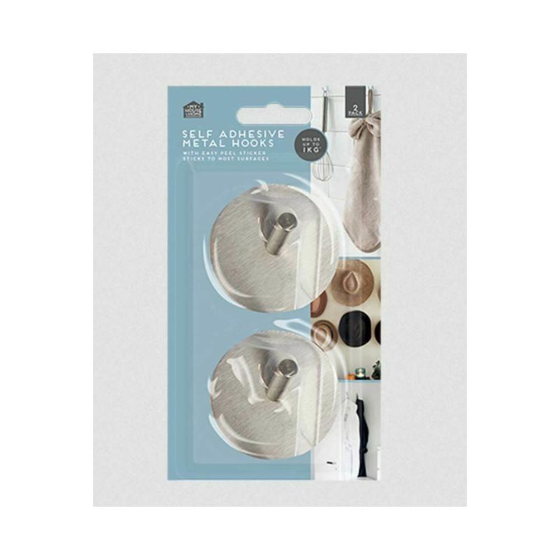 Casa si Gradina - Sanitare - Suporturi si accesorii baie - Suporturi baie - Set 2 agatatori cuier autoadeziv, HOM3744 - Infinity.ro