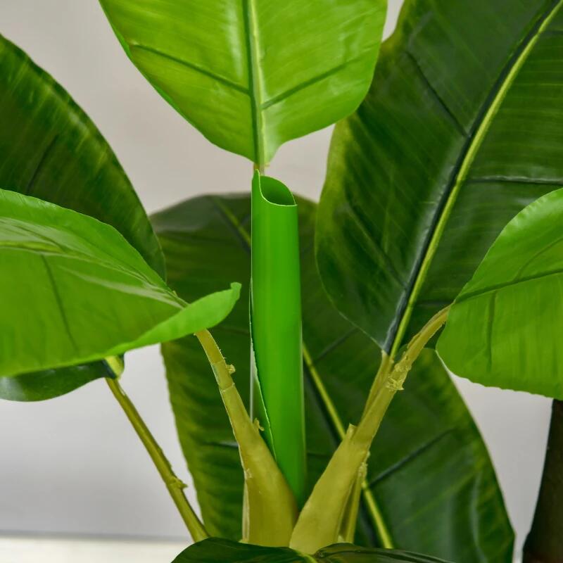 Casa si Gradina - Decoratiuni - Obiecte decorative - Plante artificiale - Planta artificiala, bananier cu ghiveci, verde, 150 cm - Infinity.ro
