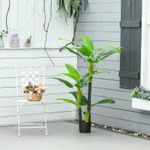 Casa si Gradina - Decoratiuni - Obiecte decorative - Plante artificiale - Planta artificiala, bananier cu ghiveci, verde, 150 cm - Infinity.ro