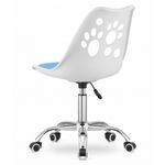 Casa si Gradina - Mobilier - Scaune si fotolii - Scaune - Scaun de birou, Mercaton, Print, rotativ, PP, alb si albastru, 50x57x93.5 cm - Infinity.ro