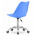Casa si Gradina - Mobilier - Scaune si fotolii - Scaune - Scaun de birou, Mercaton, Alba, rotativ, PP, albastru, 48.5x56.5x91.5 cm - Infinity.ro