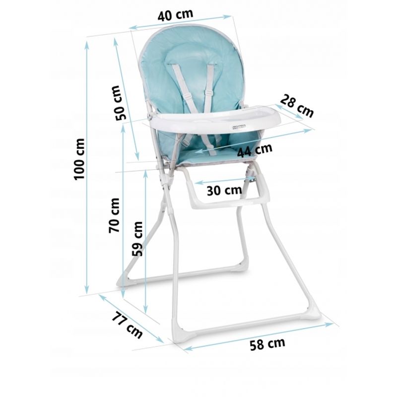 Jucarii, Copii si Bebe - Hrana si alaptare - Scaune de masa bebe - Scaun de masa Ricokids Fando - Albastru - Infinity.ro