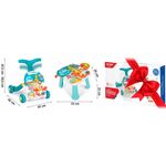 Jucarii, Copii si Bebe - Carucioare si articole de transport - Premergatoare - Antemergator educational 2 in 1 Ricokids RK-810 Alb cu albastru - Infinity.ro