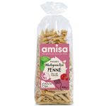 Market - Bacanie - Alimente de baza - Paste fainoase - Penne din orez integral fara gluten eco 500g Amisa - Infinity.ro