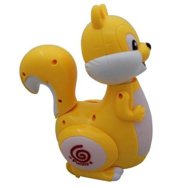 Jucarii, Copii si Bebe - Jucarii si jocuri - Jucarii bebelusi - Jucarii interactive bebelusi - Jucarie Cartoon Veverita Muzicala Bump And Go cu Lumini si Sunete - Infinity.ro