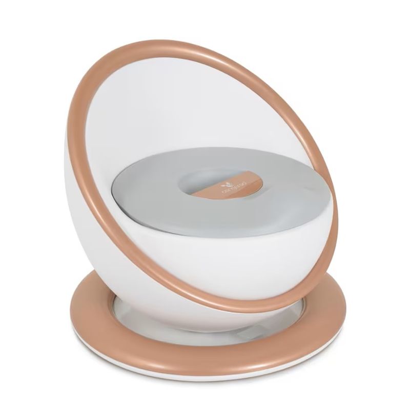 Jucarii, Copii si Bebe - Igiena si ingrijire - Baia bebelusului - Olite si reductoare WC - Olita cu spatar Cangaroo Apollo, capac si baza aderenta, sezut moale, vas interior detasabil, Alb - Infinity.ro