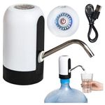 Casa si Gradina/Mobilier/Organizare si depozitare/Dozatoare/dispensere de apa - Pompa electrica pentru bidon de apa, dozator, incarcare USB, 7.5/16x13 cm, Ruhhy - Infinity.ro