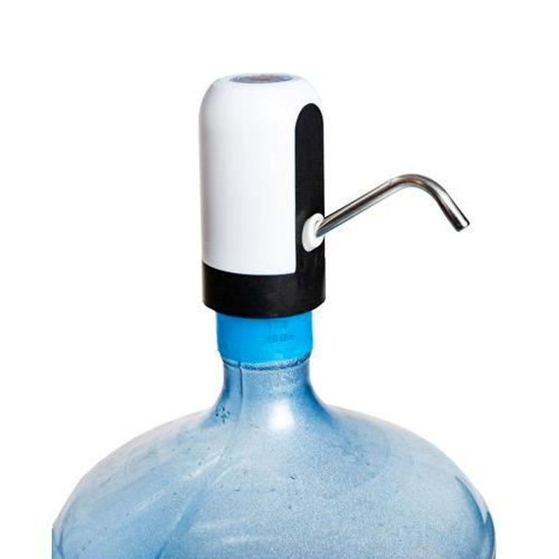 Casa si Gradina/Mobilier/Organizare si depozitare/Dozatoare/dispensere de apa - Pompa electrica pentru bidon de apa, dozator, incarcare USB, 7.5/16x13 cm, Ruhhy - Infinity.ro