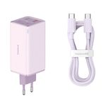 Laptop, Telefoane si Tablete - Telefoane mobile si accesorii - Accesorii Telefoane - Incarcatoare telefoane - Incarcator 2x USB, 2x Type-C, 100W + Cablu Type-C, 100W, 20V, 5A, 1m, Baseus GaN6 Pro (P10162705532-00), mov - Infinity.ro