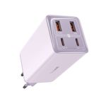 Laptop, Telefoane si Tablete - Telefoane mobile si accesorii - Accesorii Telefoane - Incarcatoare telefoane - Incarcator 2x USB, 2x Type-C, 100W + Cablu Type-C, 100W, 20V, 5A, 1m, Baseus GaN6 Pro (P10162705532-00), mov - Infinity.ro