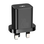Laptop, Telefoane si Tablete - Telefoane mobile si accesorii - Accesorii Telefoane - Incarcatoare telefoane - Incarcator Type-C cu Plug UK, Quick Charge 20W, Baseus Super Si (CCSUP-K01), negru - Infinity.ro