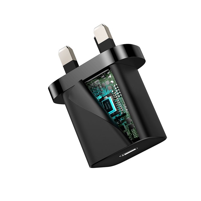 Laptop, Telefoane si Tablete - Telefoane mobile si accesorii - Accesorii Telefoane - Incarcatoare telefoane - Incarcator Type-C cu Plug UK, Quick Charge 20W, Baseus Super Si (CCSUP-K01), negru - Infinity.ro
