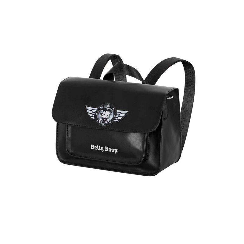 Fashion, accesorii si bijuterii - Femei - Accesorii femei - Genti si rucsacuri femei - Rucsac dama Betty Boop Motor Love 27 x 20 x 11.5 cm Negru - Infinity.ro