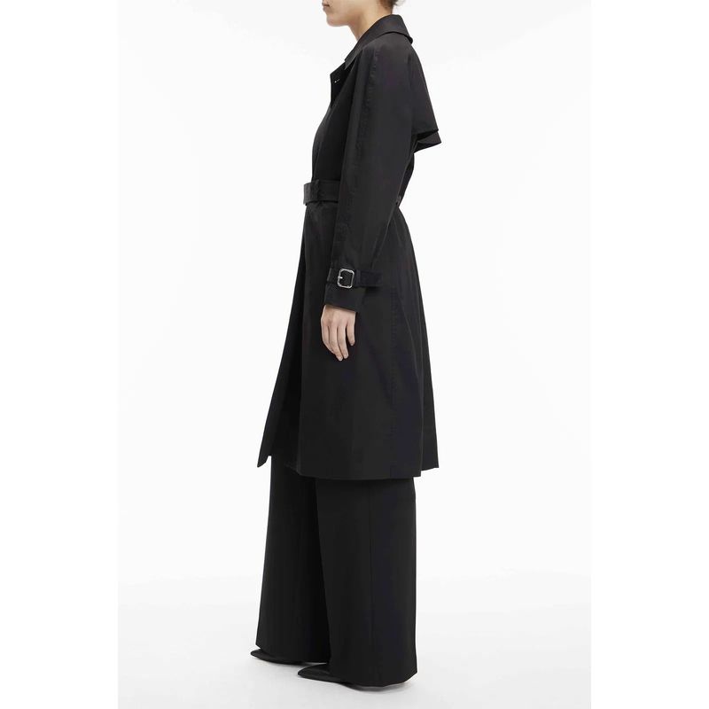Fashion, accesorii si bijuterii - Femei - Imbracaminte femei - Paltoane si trenciuri femei - Trench dama Calvin Klein K20K204999, 38 EU Negru - Infinity.ro