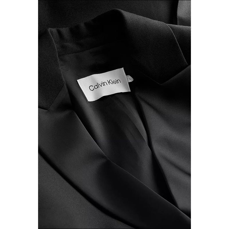 Fashion, accesorii si bijuterii - Femei - Imbracaminte femei - Paltoane si trenciuri femei - Palton de lana Calvin Klein K20K205117, 40 EU Negru - Infinity.ro