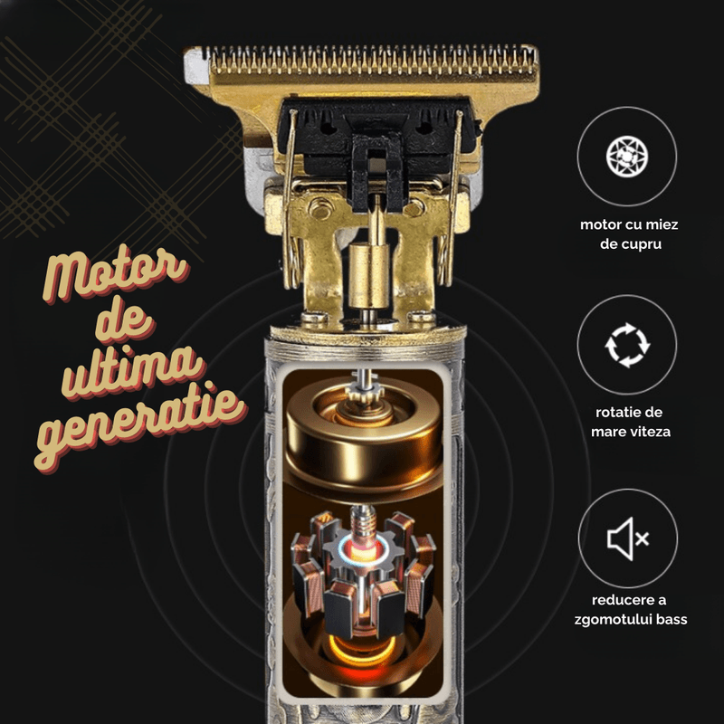 Ingrijire personala si Cosmetice - Aparate & accesorii ingrijire personala - Aparate de ras si tuns - Aparate de ras electrice - Aparat De Ras, Tuns si Conturat din Inox, Electric, Lama Ceramica din Titan, Reincarcabil, 4 Gratare, Rezistent la Apa - Infinity.ro