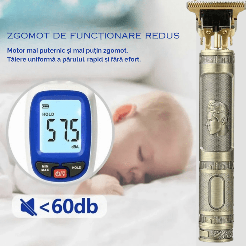 Ingrijire personala si Cosmetice - Aparate & accesorii ingrijire personala - Aparate de ras si tuns - Aparate de ras electrice - Aparat De Ras, Tuns si Conturat din Inox, Electric, Lama Ceramica din Titan, Reincarcabil, 4 Gratare, Rezistent la Apa - Infinity.ro