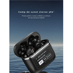 TV, Audio-Video si Foto - Portabile audio - Casti audio - Casti Wireless, Smart Case cu Touch Screen, Noise Cancelling 360°, Microfon, Control Tactil, Compatibil cu Bluetooth 5.3 - Infinity.ro